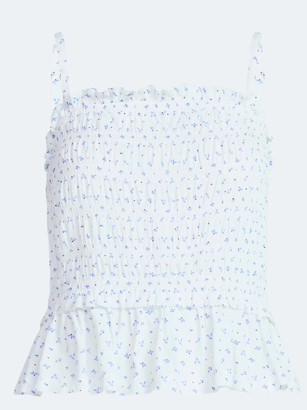 (295)Free Assembly Women's Smocked Top